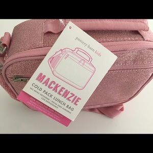 NWT-Pottery Barn Kids Lunchbag-Glittery Pink